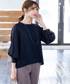 Tiaclasse 【洗える】ラグランパフスリーブブラウス