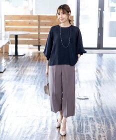 Tiaclasse 【洗える】ラグランパフスリーブブラウス