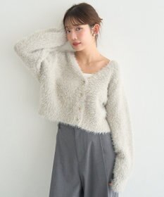 earth music&ecology ミックスカラーラメニットカーディガン