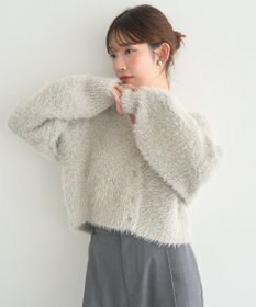 earth music&ecology ミックスカラーラメニットカーディガン