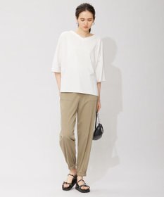 ICB 【洗える】 ブラウスライクジャージー ドルマンスリーブカットソー