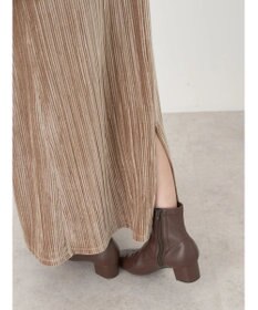 earth music&ecology ベロアプリーツキャミワンピース