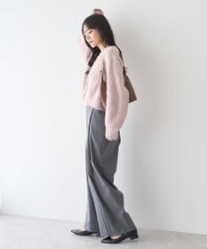 earth music&ecology ミックスカラーラメニットカーディガン