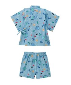 MIKI HOUSE HOT BISCUITS 【80-120cm】総柄 甚平スーツ