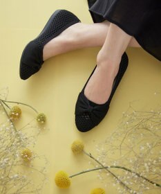 Tiaclasse 【小倉優子さん着用】リボンニットフラットパンプス