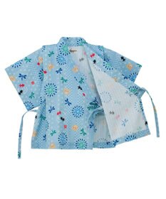 MIKI HOUSE HOT BISCUITS 【80-120cm】総柄 甚平スーツ