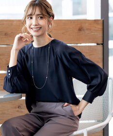 Tiaclasse 【洗える】ラグランパフスリーブブラウス