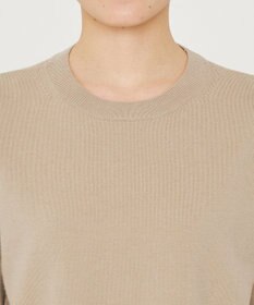 uncrave ウール ナイロン ペプラム ニット（uncrave STANDARD）