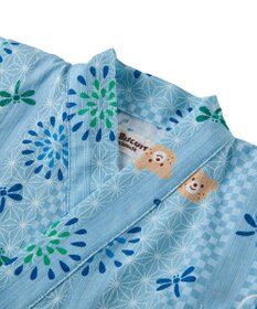 MIKI HOUSE HOT BISCUITS 【80-120cm】総柄 甚平スーツ