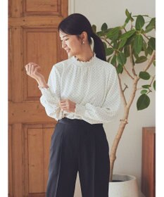 earth music&ecology シャーリングブラウス