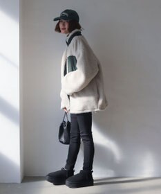 WEGO 【25年秋冬新作/あったかブーツ】厚底ムートンタッチブーツ