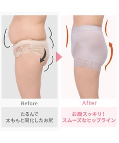 BRADELIS New York 【BRADELIS NewYork peace】すっぽりフィット綿混一分丈ショーツ25 深め 伸縮性抜群 ボーイレッグ