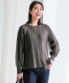 ANY SIS S ケーブル ニット プルオーバー