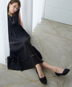 Tiaclasse 【小倉優子さん着用】リボンニットフラットパンプス