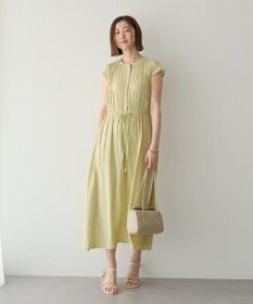 YECCA VECCA ギャザードロストワンピース