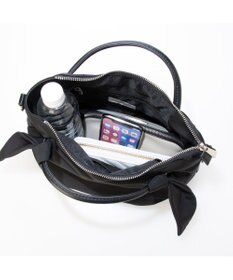 UNBILLION カシュカシュ cachecache / 下がりリボンナイロン2wayミニトートバッグ