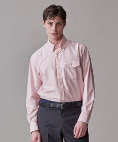 J.PRESS MEN 【KANEMASA JERSEY】【きちんと見え、快適な着心地】ストライプジャージ ボタンダウンシャツ / JAPAN MADE