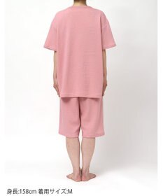 ワコール／睡眠科学 パジャマ 綿100%(本体) ワッフル素材 5分袖 半袖 5分丈 レディース YDT125 睡眠科学／ワコール