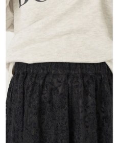 earth music&ecology 起毛レースフレアスカート
