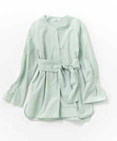 23区 L CANCLINI スキッパーベルト付き ブラウス