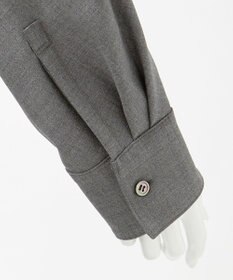 23区 L 【エステータ】ウールトロドライストレッチ カシュクールシャツ ワンピース