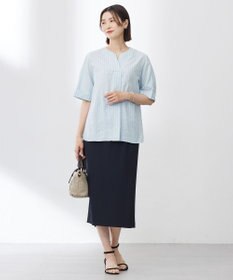 J.PRESS LADIES L 【WEB限定カラーあり・洗える・接触冷感・吸水速乾】Lightジョーゼット ナロー スカート