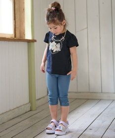 ANY KIDS ネックレス付き ネコTシャツ