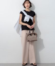 23区 【WEB&一部店舗限定】ストレッチジョーゼット ワイドパンツ