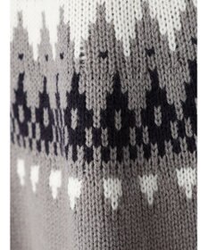 CRAFT STANDARD BOUTIQUE 【男女兼用】求心柄クルーネックニット