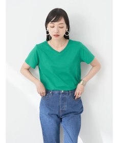 earth music&ecology ＶネックＴシャツ（汗じみ防止）