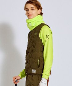 PW CIRCULUS 【撥水加工 / ストレッチ】【MEN】キルティング中綿インナーベスト ゴルフ