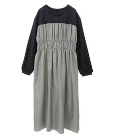 Green Parks シャーリングドッキングワンピース