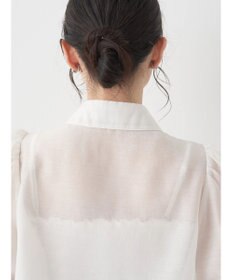 earth music&ecology ＳＥＴ２点シアークロップドシャツ×シャーリングタンク