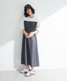 Green Parks シャーリングドッキングワンピース