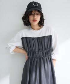 Green Parks シャーリングドッキングワンピース