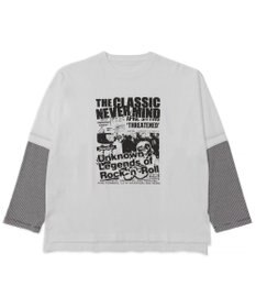 WEGO フェイクレイヤードグラフィックT（LS）