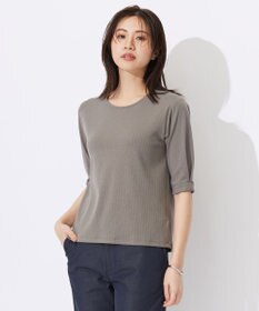 J.PRESS LADIES L ワイドリブジャージー タックスリーブ カットソー