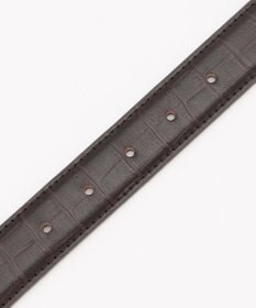 JOSEPH ABBOUD 【日本製】シャイニークロコ ベルト