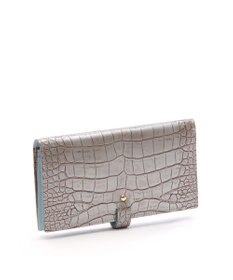 A.D.M.J. 【牛革】クロコ型押し/ロングウォレット