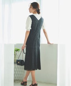 Feroux 【洗える】ツイード ジャンパースカート