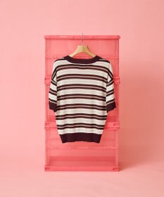 AMERICAN HOLIC 【PENNEY'S】レトロボーダー半袖ニット