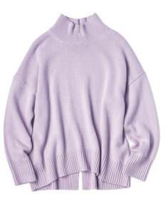 23区 【好評につき新色追加/CLASSY.1月号掲載】ウールカシミヤブレンド スタンドネック ニット