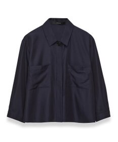 JOSEPH ソフトコットンシルク　シャツブルゾン