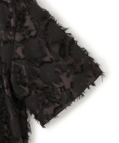 ICB 【洗える】 ヘアリーシアージャカード ブラウス