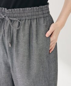 Green Parks 綿麻混イージーワイドパンツ