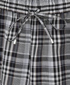 Green Parks 綿麻混イージーワイドパンツ