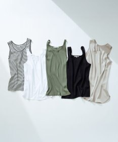 23区 S 【Oggi6月号掲載/新色追加】オーガニック コットンリブ タンクトップ