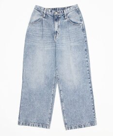 WEGO タックワイドストレートデニム