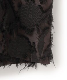 ICB 【洗える】 ヘアリーシアージャカード ブラウス