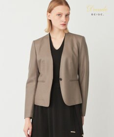 BEIGE， CORBY / ノーカラージャケット